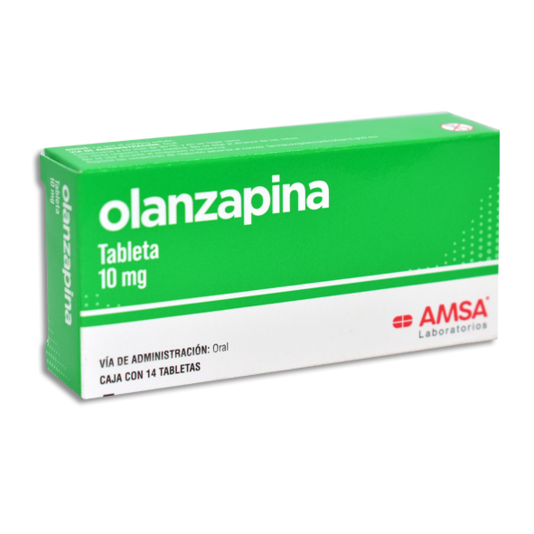 OLANZAPINA 10MG AMSA Tabletas c/14