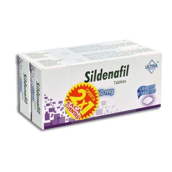 SILDENAFIL 50MG 2X1 ULTRA Tabletas c/8