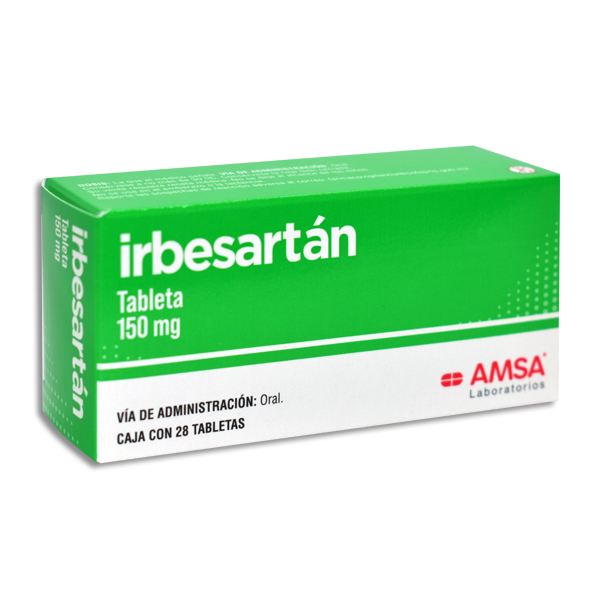  IRBESARTAN 150MG AMSA Tabletas c/28