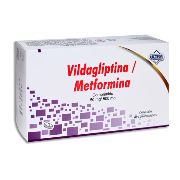 VILDAGLIPTINA/METFORMINA 50/500MG ULTRA Comprimidos c/60