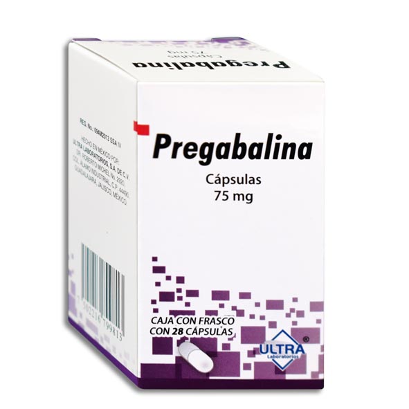  PREGABALINA 75MG ULTRA Capsulas c/28