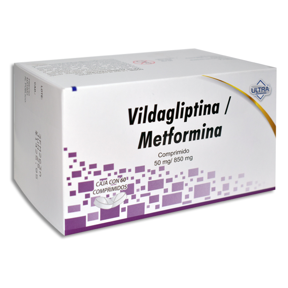VILDAGLIPTINA/METFORMINA 50/850MG ULTRA Comprimidos c/60