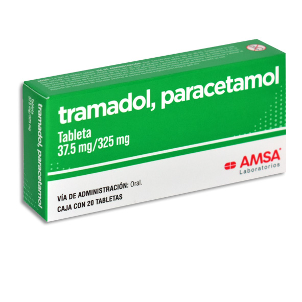  TRAMADOL , PARACETAMOL AMSA Tabletas c/20