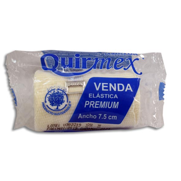 VENDA ELASTICA 7.5 CMS PREMIUM QUIRMEX Bolsa 1 Pieza