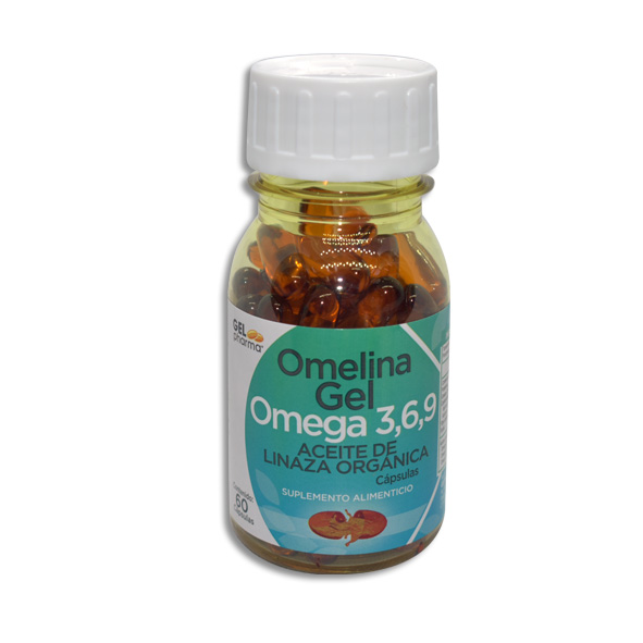 ACEITE DE LINAZA ORGANICA OMEGA 3,6,9 OMELINA Capsulas c/60