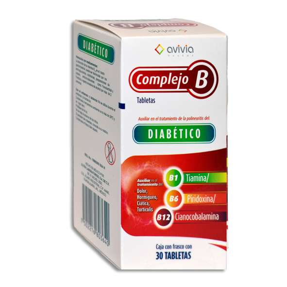 COMPLEJO B DIABETICO AVIVIA Tabletas c/30