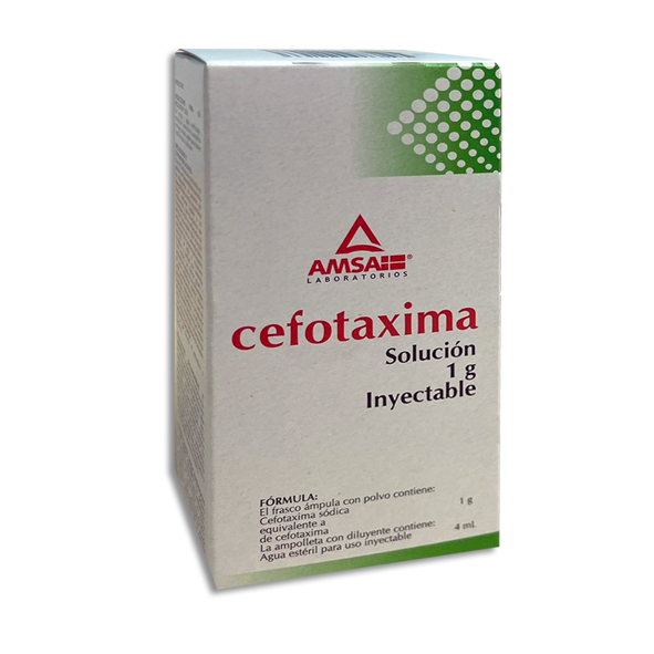 CEFOTAXIMA 1GR IV AMSA Solucion Inyectable c/1