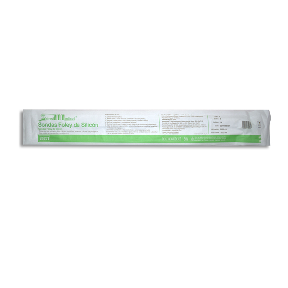 SONDA FOLEY SILICON 2-V 14FR GLOBO 5 SENSIMEDICAL Pieza 1 Pieza