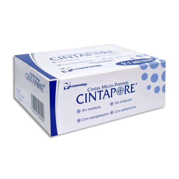 CINTA MICROPOROSA BCA CINTAPORE 2.5CMX9.1M Caja c/12
