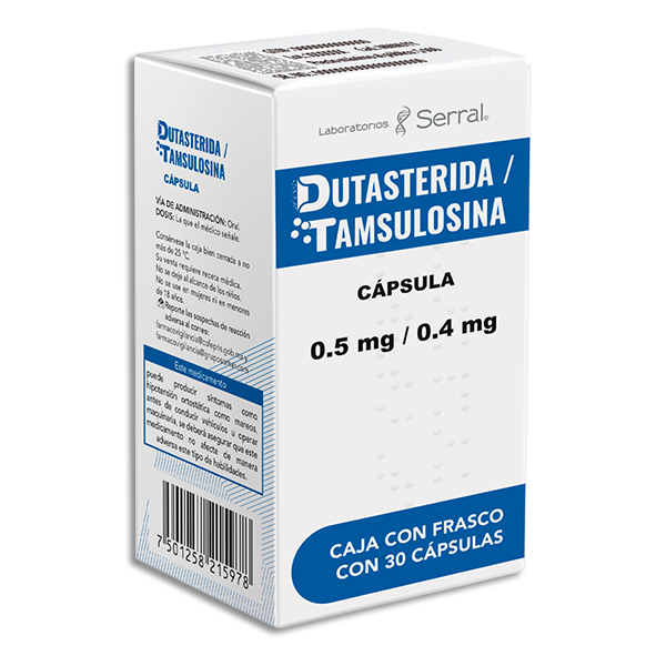 DUTASTERIDA / TAMSULOSINA SERRAL Capsulas c/30