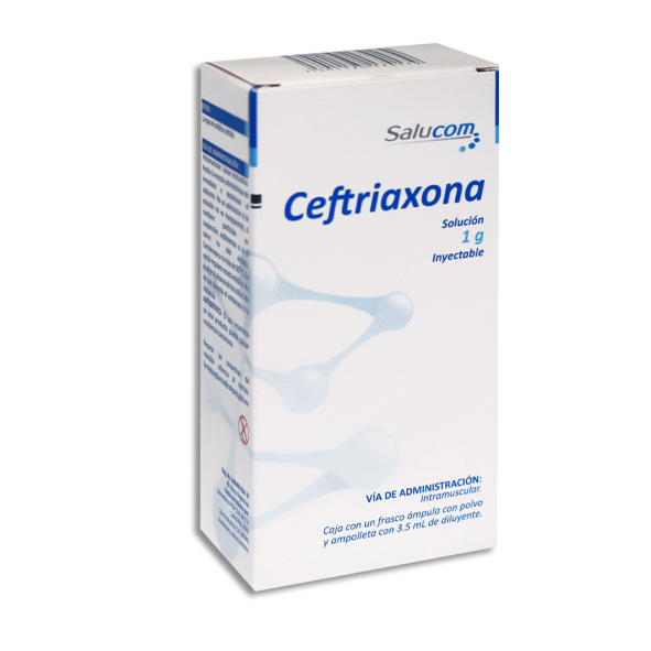 CEFTRIAXONA 1GR IM PISA Solucion Inyectable c/1