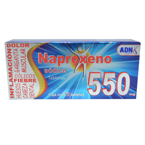 NAPROXENO SODICO ADN Tabletas c/12