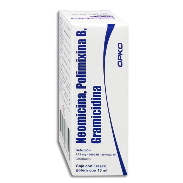 NEOMICINA-POLIMIXINA B-GRAMICIDINA EXAKTA Solucion Oftalmica 15 ml