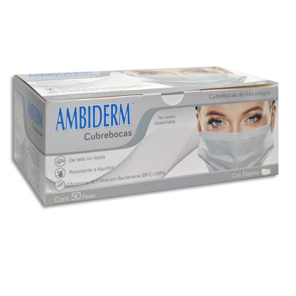 CUBREBOCA AMBIDERM BLANCO Caja c/50