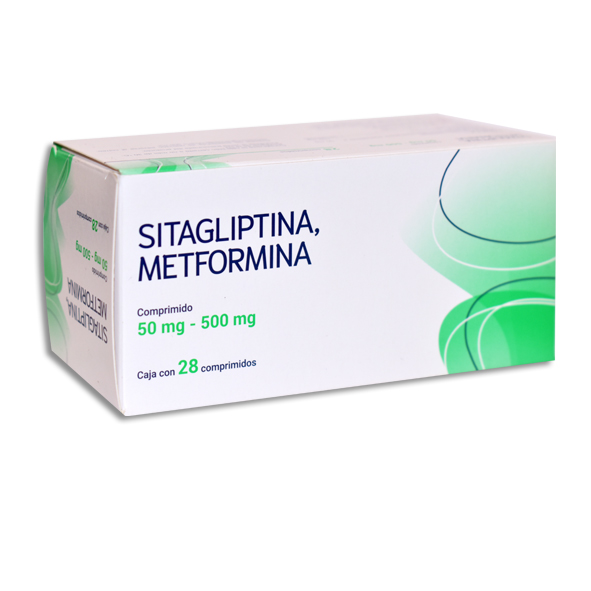 SITAGLIPTINA, METFORMINA 50-500MG Comprimidos c/28
