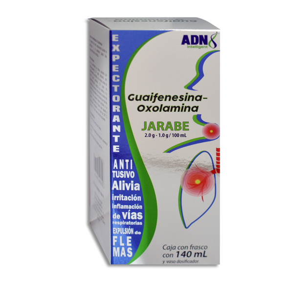 GUAIFENESINA - OXOLAMINA ADN Jarabe 140 ml