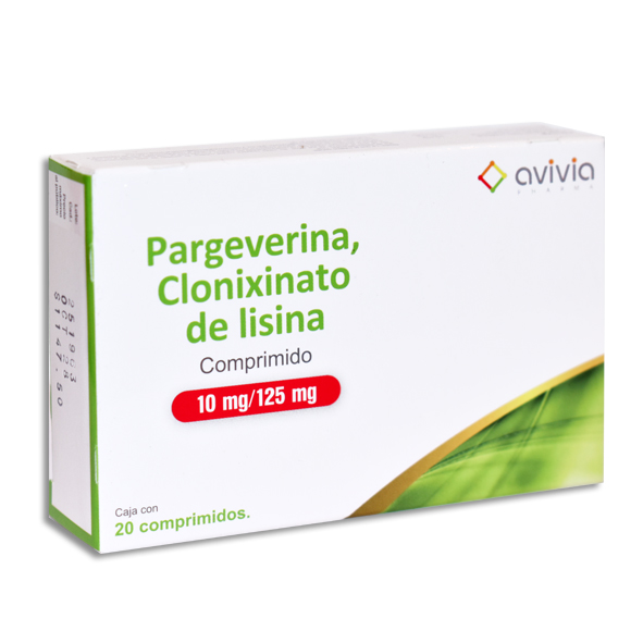 PARGEVERINA, CLONIXINATO DE LISINA Comprimidos c/20