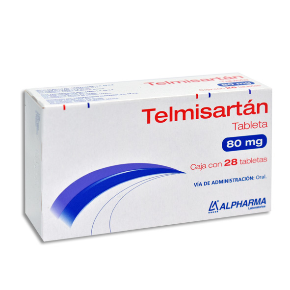 TELMISARTAN 80MG ALPHARMA Tabletas c/28