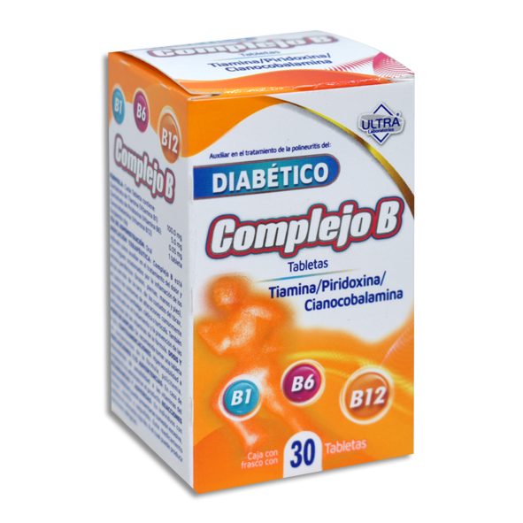 COMPLEJO B DIABETICO ULTRA Tabletas c/30