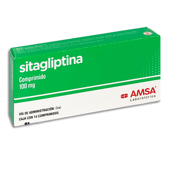 SITAGLIPTINA 100MG AMSA Comprimidos c/14