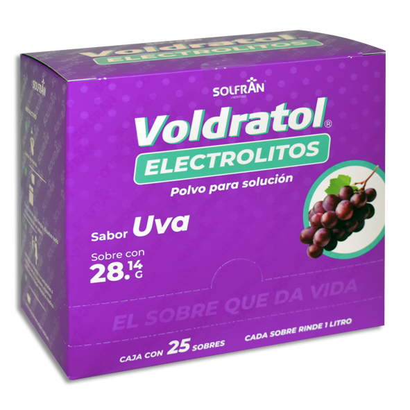 VOLDRATOL UVA ELECTROLITOS Polvo en Sobres c/25