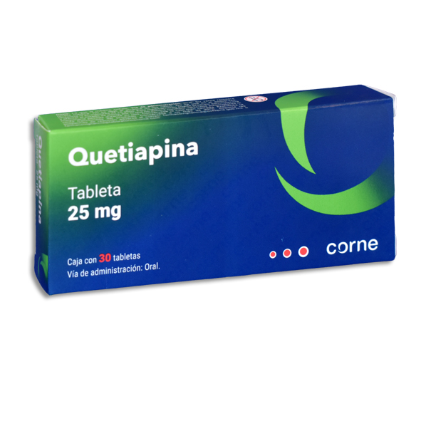 QUETIAPINA 25MG CORNE Tabletas c/30