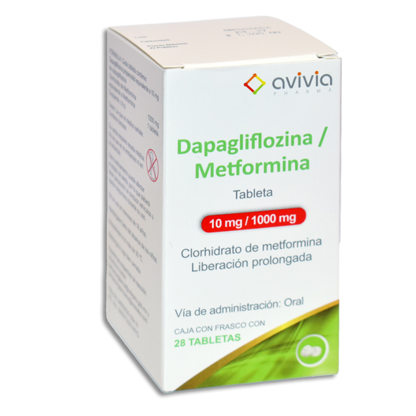 DAPAGLIFLOZINA / METFORMINA AVIVIA Tabletas c/28