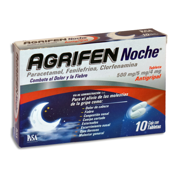 AGRIFEN NOCHE Tabletas c/10