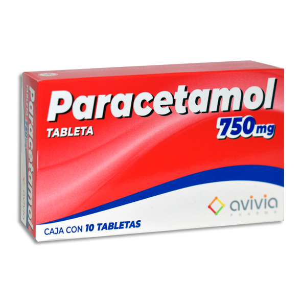 PARACETAMOL 750MG AVIVIA Comprimidos c/10