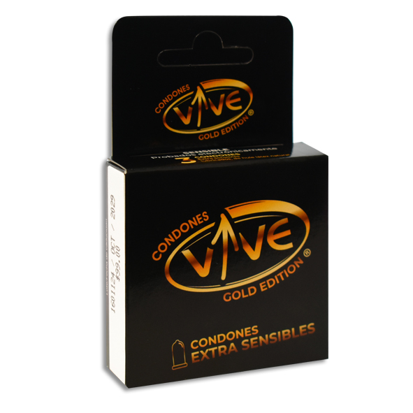 PRESERVATIVO VIVE GOLD EXTRA SENSIBLE Cartera c/3