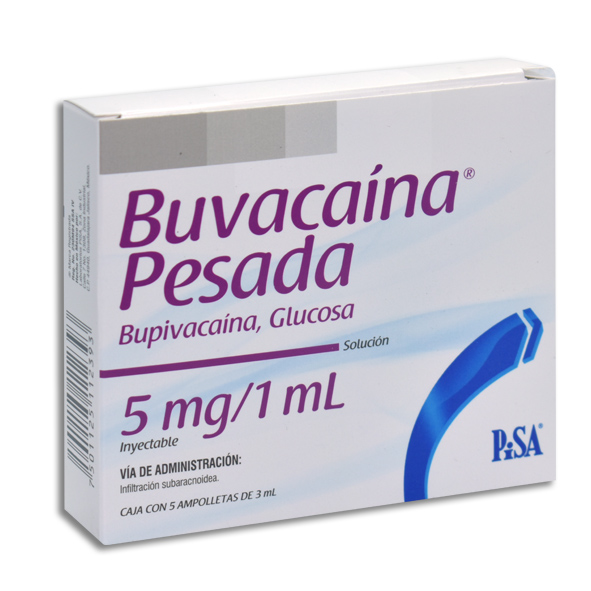 BUVACAINA PESADA 3ML Solucion Inyectable c/5