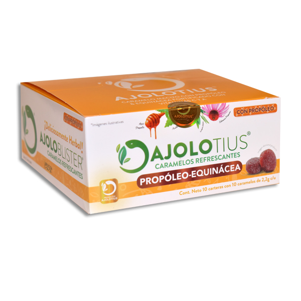 AJOLOTIUS PASTILLAS REFRESCANTES PROPÓLEO – EQUINACEA Exhibidor c/10