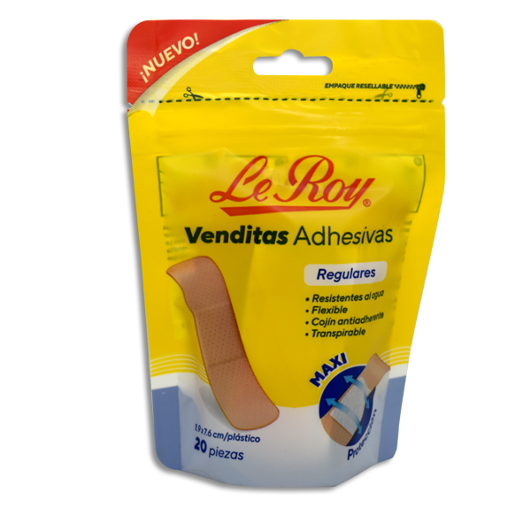 VENDITAS ADHESIVAS REGULARES LEROY Bolsa c/20