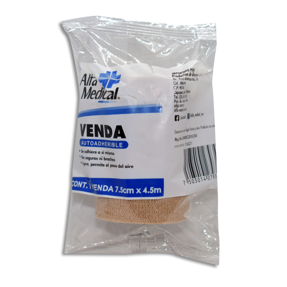 VENDA AUTOADHERENTE 7.5CMX4.5MT Bolsa 1 Pieza