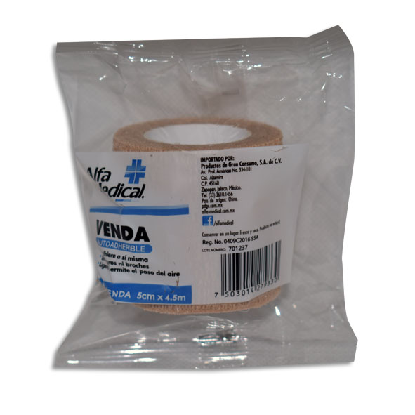 VENDA AUTOADHERENTE 5CMX4.5MT Bolsa 1 Pieza