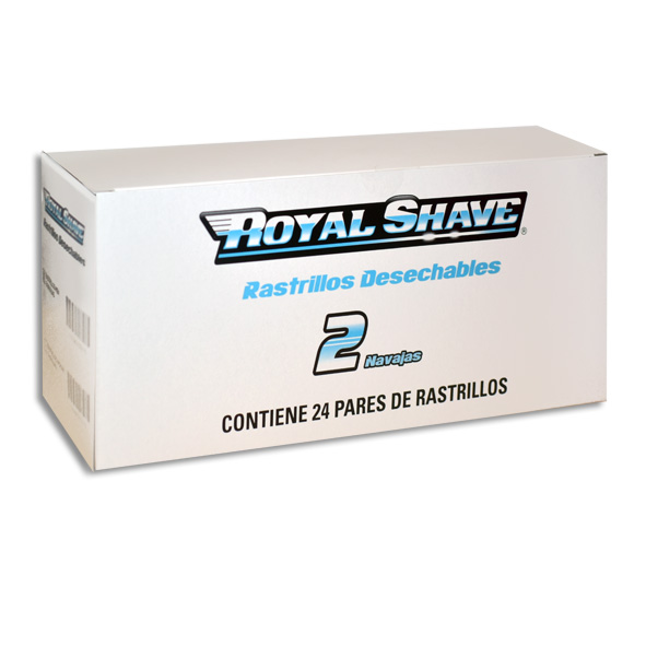 RASTRILLO ROYAL SHAVE 2 NAVAJAS MEN Caja 24 par