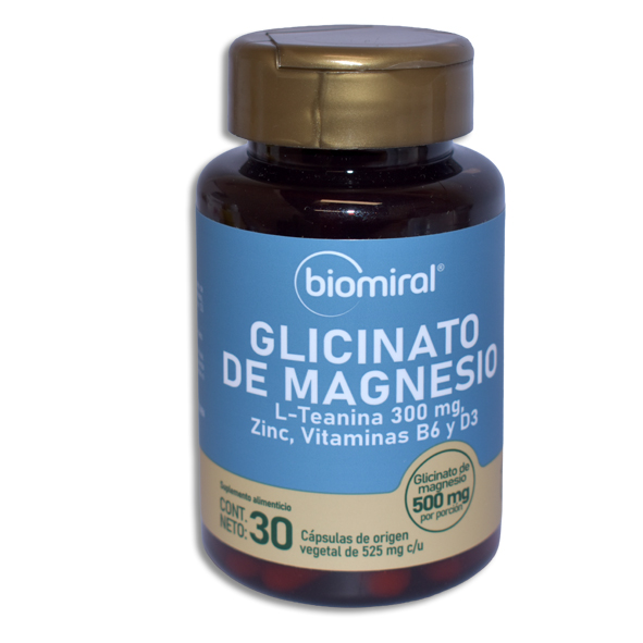 GLICINATO DE MAGNESIO BIOMIRAL Capsulas c/30