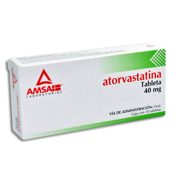 ATORVASTATINA 40MG AMSA Tabletas c/10