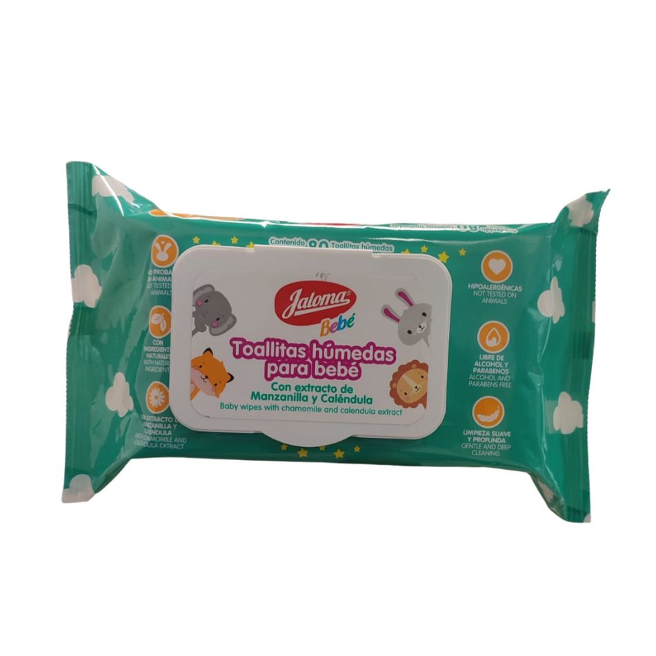 TOALLITAS HUMEDAS PARA BEBE JALOMA Bolsa c/80