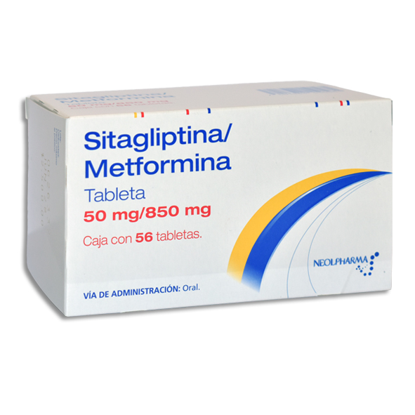 SITAGLIPTINA, METFORMINA 50/850MG NEOLPHARMA Tabletas c/56