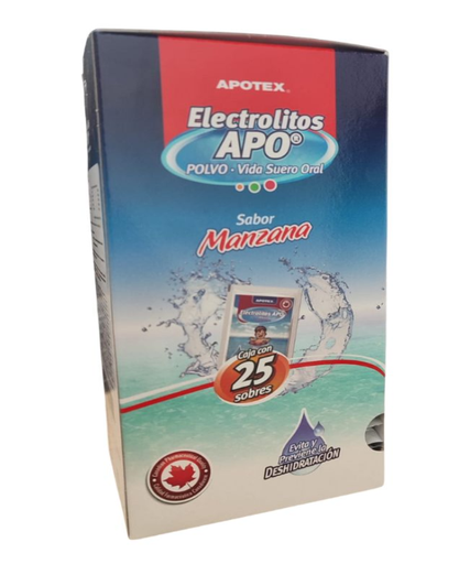 [27501277032307] ELECTROLITOS APO MANZANA C/25 SOBRES