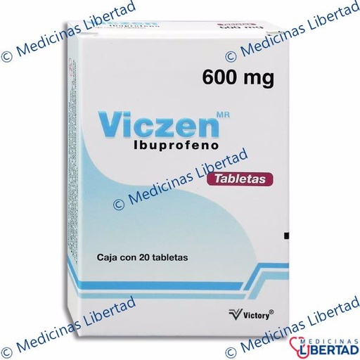 [656599040653] VICZEN ( IBUPROFENO ) 600 TAB C/20