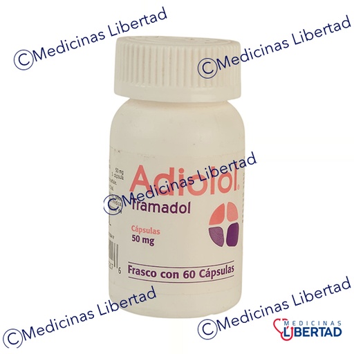 [725742762176] ADIOLOL ( TRAMADOL ) 50 MG C/60 CAPSULAS FRASCO