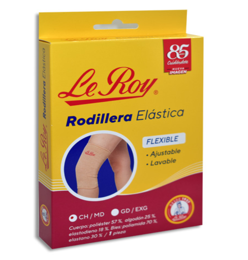 [729513132120] RODILLERA ELASTICA S/M LEROY 1 PIEZA