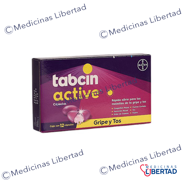 TABCIN ACTIVE C/ 12 CAP | Medicinas Libertad