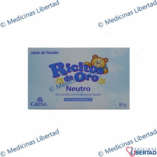 [7501022150221] RICITOS DE ORO JABON NEUTRO 90GR