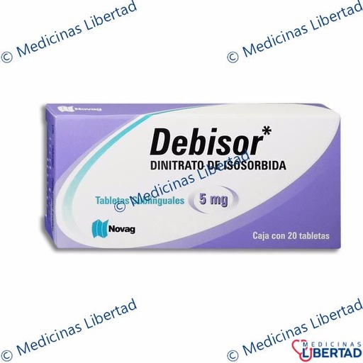 [7501075727555] DEBISOR 5MG SUBLINGUAL-TABLETAS  C/20