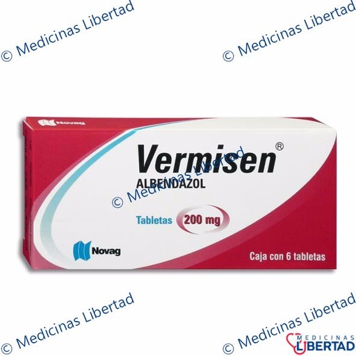 [7501075715927] VERMISEN TABLETAS  C/6