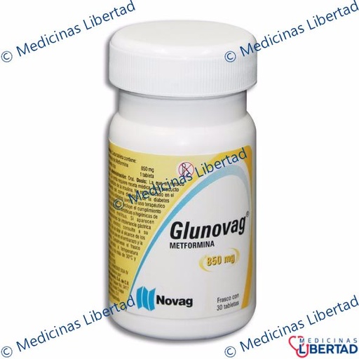 [7501075717020] GLUNOVAG 850MG -TABLETAS  C/30