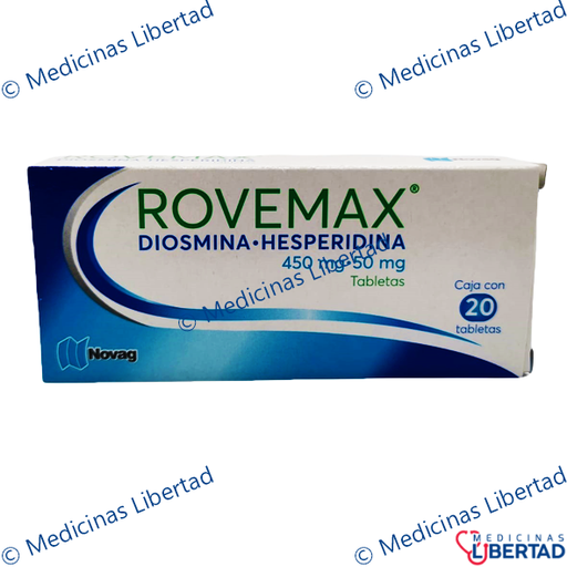 [7501075723724] ROVEMAX (DIOSMINA-HESPERIDINA)450MG/50MG C/20